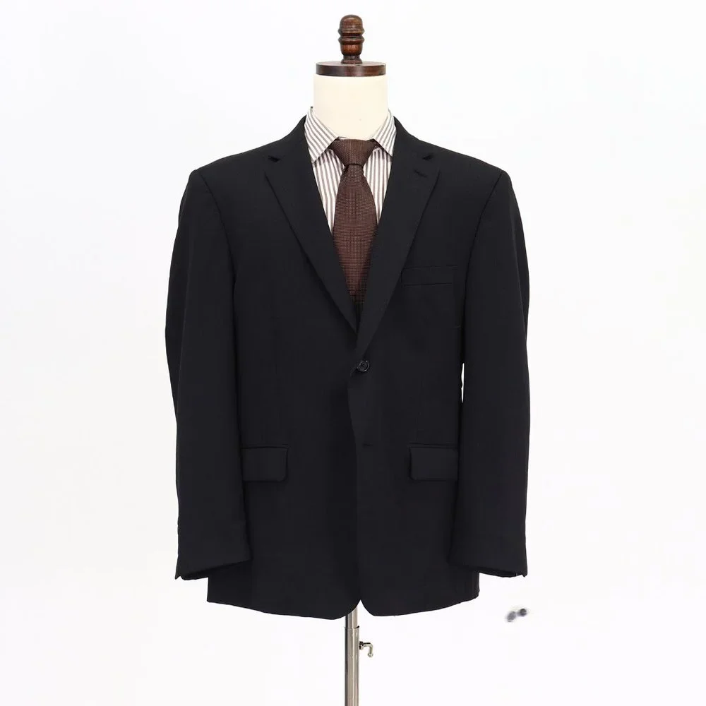 Pronto Uomo 46R Gray Solid 2-Button Sport Coat Blazer Jacket O800